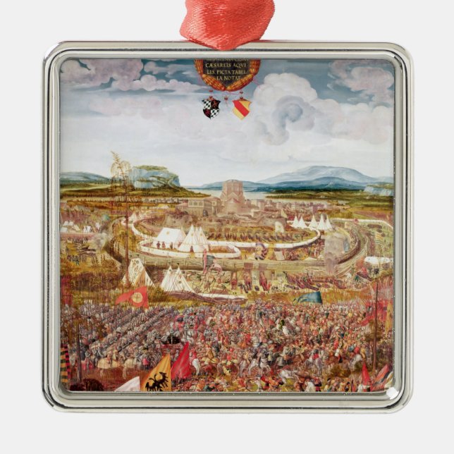 Alesia belägrade vid Julius Caesar Julgransprydnad Metall (Framsidan)