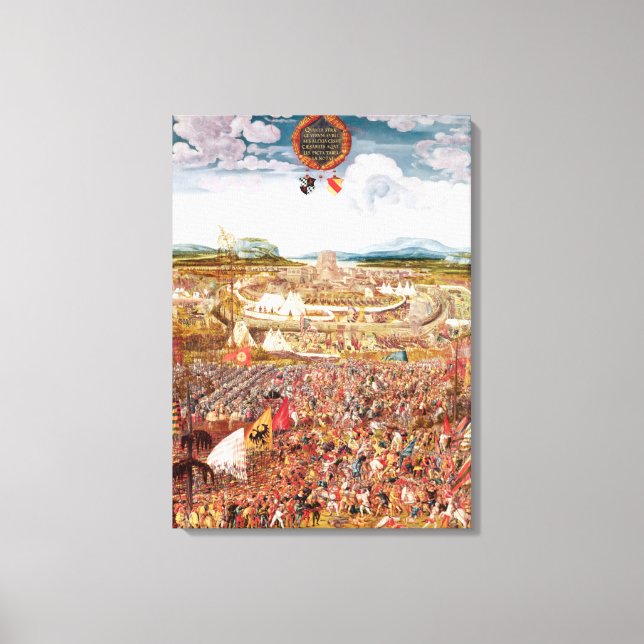 Alesia Besieged av Julius Caesar Canvastryck (Framsida)