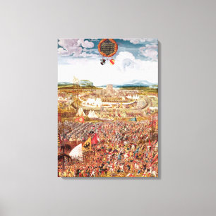 Alesia Besieged av Julius Caesar Canvastryck