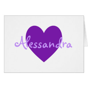 Alessandra på Lila Hälsningskort