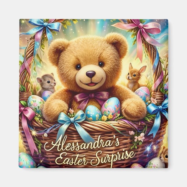 ALESSANDRA ~ Påsk Teddybjörn ~ Magnet (Framsidan)