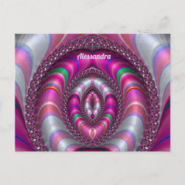 ALESSANDRA ~ ROSA 3D Fraktal Design ~ Vykort