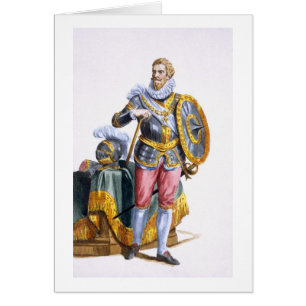 Alessandro Farnese (1546-92) hertig av Parma från Hälsningskort