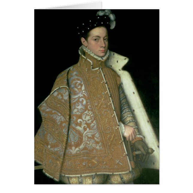 Alessandro Farnese, mer sistnämnd regulator av Hälsningskort (Framsidan)