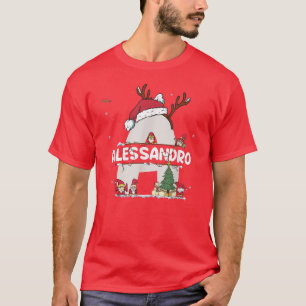Alessandro jul i Alessandro Namn för roligt T Shirt