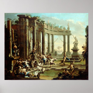 Alessandro Magnasco Bacchanale Poster