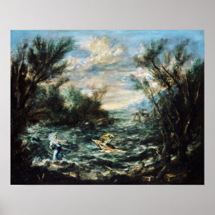Alessandro Magnasco Kristus på havet av Galilee Poster