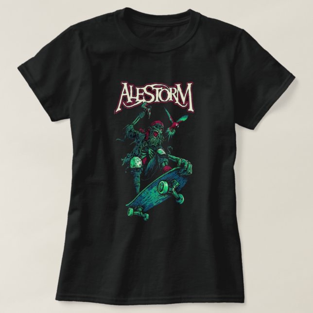 Alestorm New Logotyp Alestorm T Shirt (Design framsida)