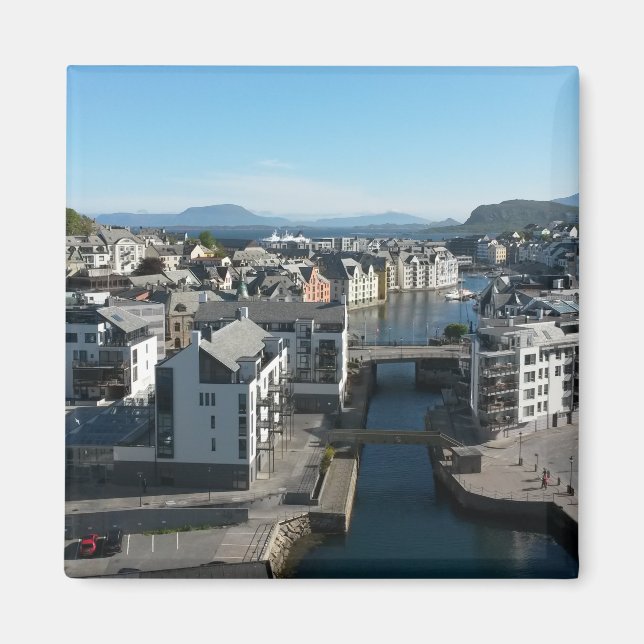 Alesund, Norge Magnet (Framsidan)