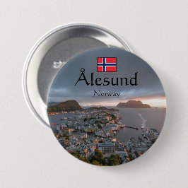 Alesund Norge Souvenir Knapp