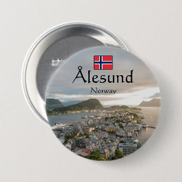 Alesund Norge Souvenir Knapp