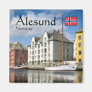 Alesund Norge Souvenir Magnet