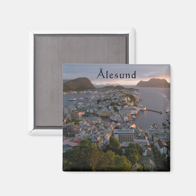 Ålesund souvenir magnet (Front/Back)