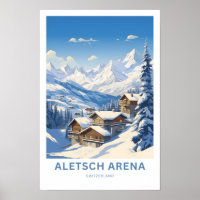 Aletsch Arena Schweiz Travel Print