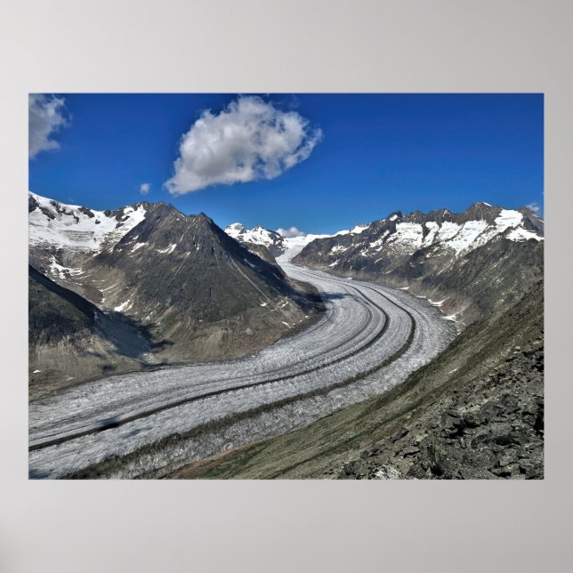 Aletsch Glacier Poster (Framsidan)