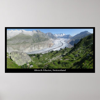 Aletsch Glacier, Schweiz Poster