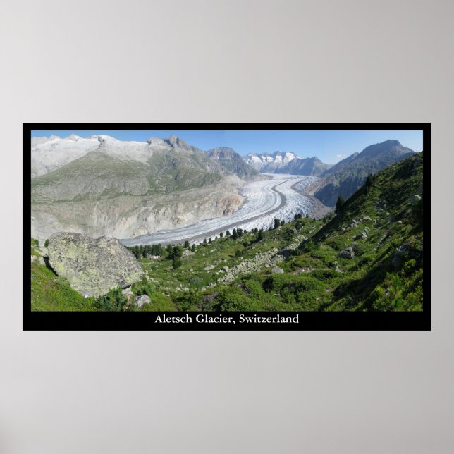 Aletsch Glacier, Schweiz Poster (Framsidan)
