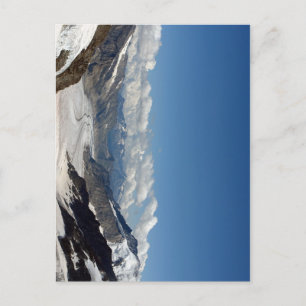 Aletsch Glacier vid Jungfrau i Schweiz Vykort