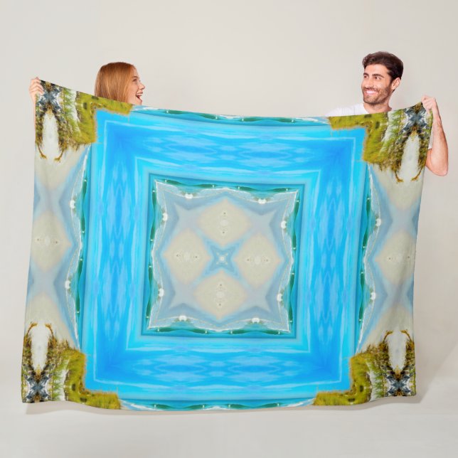 Aleut infödd kust- stam- andeMandala Fleecefilt (På plats)