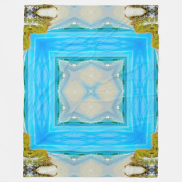 Aleut infödd kust- stam- andeMandala Fleecefilt