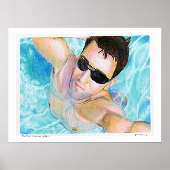 "Alex All Blöt" Min Ansikte på min Spa.. Poster (Framsidan)