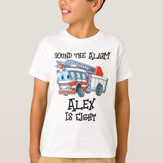 Alex är åtta t shirt (Framsida)