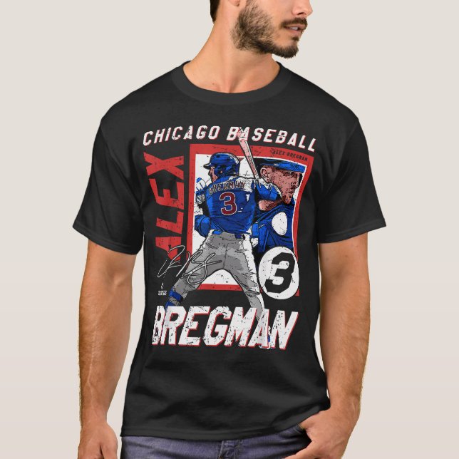Alex Bregman Chicago C Basebollspelare T Shirt (Framsida)