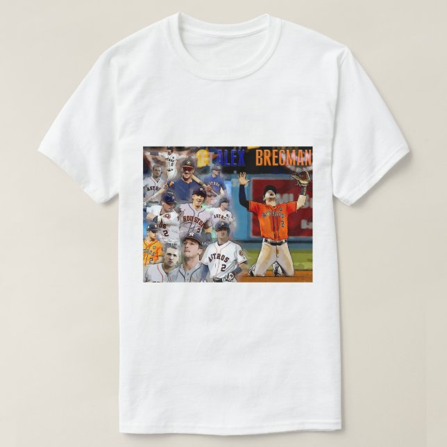 Alex Bregman tecknadblandning T Shirt (Design framsida)