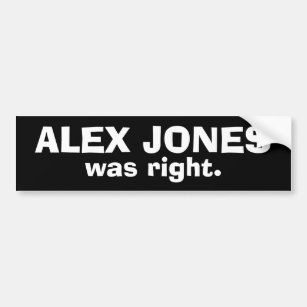 Alex Jones var Höger Bildekal
