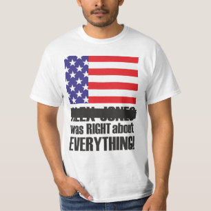 Alex Jones var HÖGER T Shirt