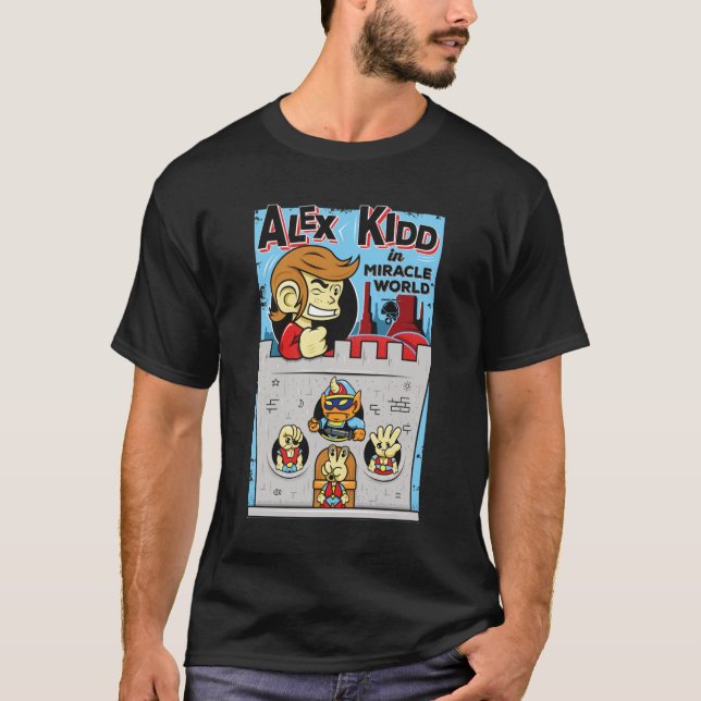 Alex Kidd i Miracle World Classic T Shirt (Framsida)