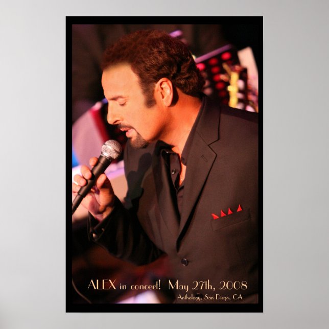 ALEX på konsert! Poster - Anpassad (Framsidan)