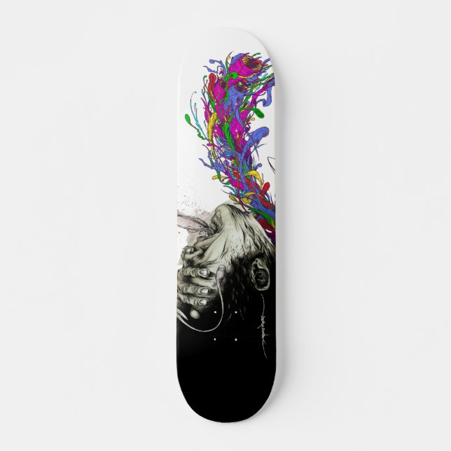 Alex Pardee "Flydde från övertygelse" Skateboard Bräda 20 Cm (Framsida)