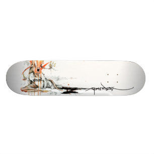 Alex Pardee "Geek kärlek" Mini Skateboard Bräda 18,5 Cm