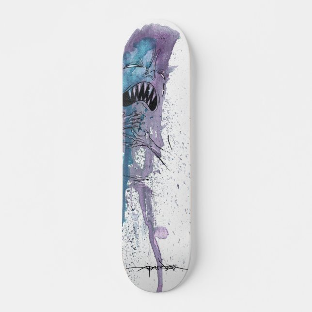 Alex Pardee "halsbränna ", Skateboard Bräda 19,5 Cm (Framsida)