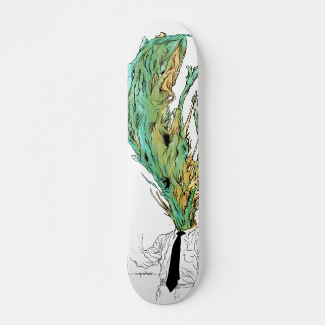 Alex Pardee "migrän ", Mini Skateboard Bräda 18,7 Cm (Framsida)