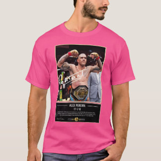 Alex Pereira Poatan Namnteckning T Shirt