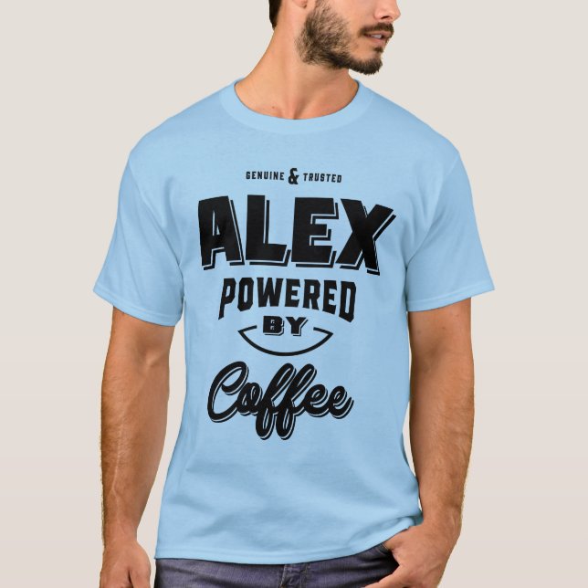 Alex Personlig Namn Birthday Gift T Shirt (Framsida)