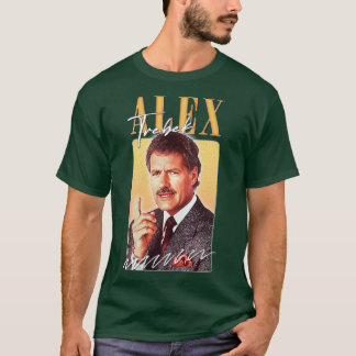 Alex Trebek Retro Aesthetic Fläkt Design T Shirt