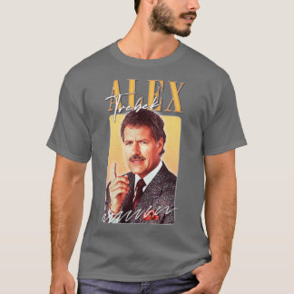 Alex Trebek Retro Aesthetic Fläkt Design T Shirt