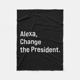 Alexa, byt ordförande mot Trump Funny Fleecefilt