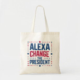 Alexa Byte av ordförande Funny Policy Tygkasse