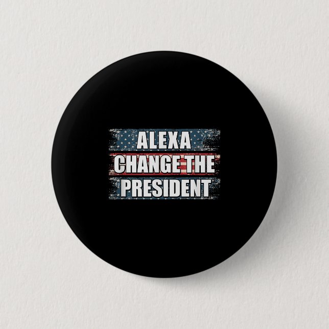 Alexa byter ordförande Funny Trump Knapp (Framsida)