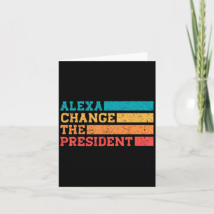 Alexa byter president Trump Funny Val Q Kort