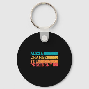 Alexa byter president Trump Funny Val Q Nyckelring