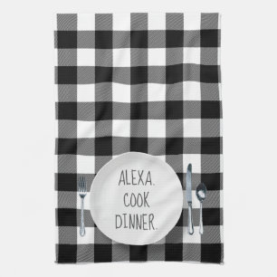 Alexa Command Humor på Buffalo Play Kökshandduk