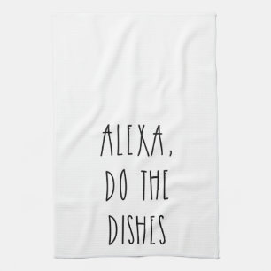 Alexa gör de inspikade lorna Rae Dunn Kökshandduk