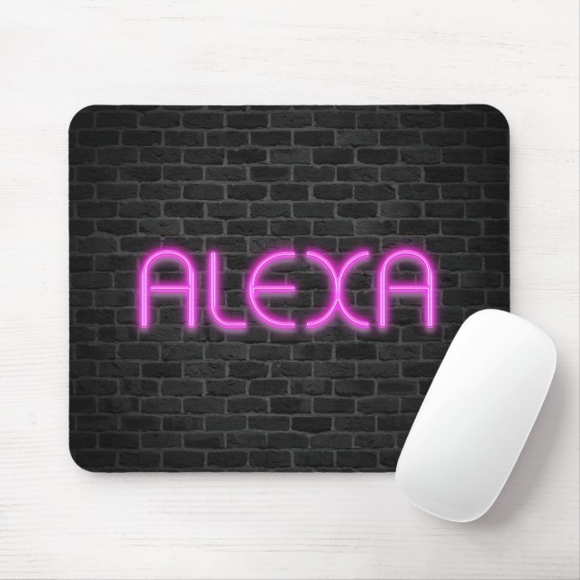 ALEXA hos Rosa Neon Ljus Musmatta (Med mus)