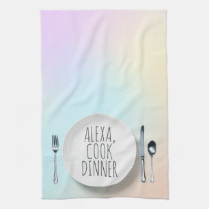 Alexa Kommando för matlagning Kökshandduk