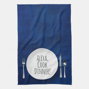 Alexa Kommando för matlagning Kökshandduk